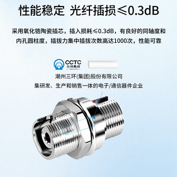 博扬（BOYANG）BY-F33 电信级FC耦合器 FC小D型接口 光纤法兰盘适配器光纤延长对接头