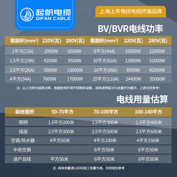 起帆电线电缆BVR-450/750V-1*2.5 铜芯软线 黄色 100米