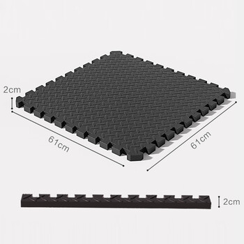 PROIRON普力艾 健身房地垫运动地胶垫跑步机专用隔音垫地板垫 2厘米厚6片 PROIRON普力艾 健身房地垫运动地胶垫跑步机专用隔音垫地板垫 2厘米厚6片