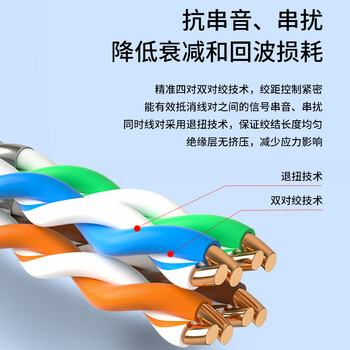 博扬（BOYANG）千兆六类网线箱线0.57mm无氧铜芯室内非屏蔽4对双绞线 CAT6类POE供电监控工程线305米灰 BY-6305H