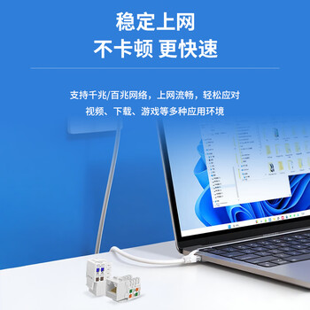 博扬（BOYANG）六类网络模块 工程级打线式信息模块 (50μ镀金)CAT6网线RJ45连接头 BY-RJ45-MK6E