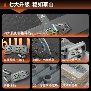 匹克俯卧撑训练板 便携俯卧撑支架家用健身器材 肌肉训练辅助器