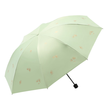 天堂 防紫外线晴雨伞三折 雨伞黑胶防晒太阳伞遮阳晴雨伞 鳄梨绿