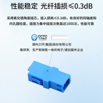博扬（BOYANG）电信级LC耦合器 单工LC接口 光纤法兰盘适配器光纤延长对接头(50个装)BY-F5550