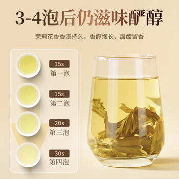 京华8号五窨茉莉花茶浓香型老北京特色花茶茶叶自己喝口粮茶250g*2