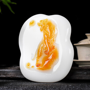 和田玉　和闐玉　彫刻　手把件　98g 和田玉把件手玩件品牌及商品- 京东