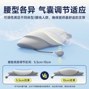 思莱宜腰枕腰垫腰神器床上腰部靠垫腰枕头孕妇腰托记忆棉腰椎腰间盘