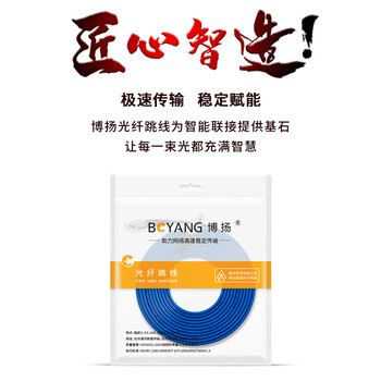 博扬（BOYANG）电信级铠装光纤跳线fc-fc(UPC) 3米 单模单芯 抗拉压防鼠咬低烟无卤尾纤跳纤光纤线BY-K3331S