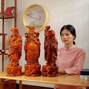 福禄寿木雕摆件品牌及商品- 京东