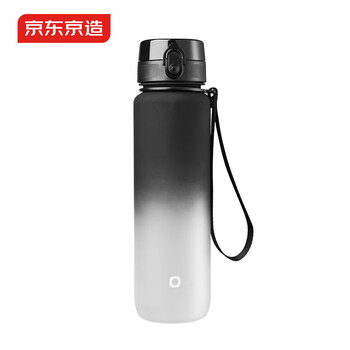 京东京造运动水杯  tritan水杯运动水壶大容量外出方便携带 黑白渐变1L