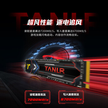 TANLR 探路人2TB SSD固态硬盘 NVMe M.2接口PCIe4.0x4精选TLC颗粒 PS5游戏电竞玩家适配无畏契约 龙擎TN770