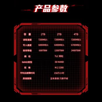TANLR 探路人2TB SSD固态硬盘 NVMe M.2接口PCIe4.0x4精选TLC颗粒 PS5游戏电竞玩家适配无畏契约 龙擎TN770