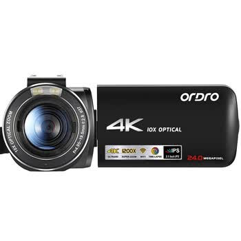 欧达（ORDRO）AC7 4K直播摄像机数码高清dv录像机专业vlog短视频摄影机家用旅游会议 1200倍动态变焦