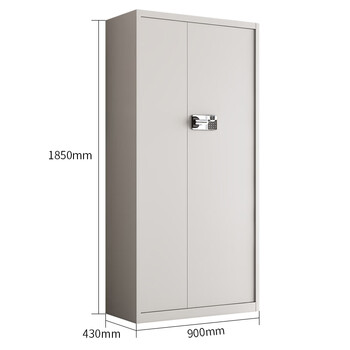 金经金属电子保密柜密码柜保密文件柜密码锁办公柜灰白通体国保指纹锁有抽