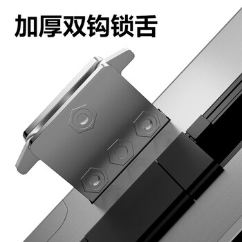 优库有框玻璃门指纹锁 木门指纹门锁 单双开电子密码锁门禁锁考勤带屏幕IC卡小程序开锁 DW-611