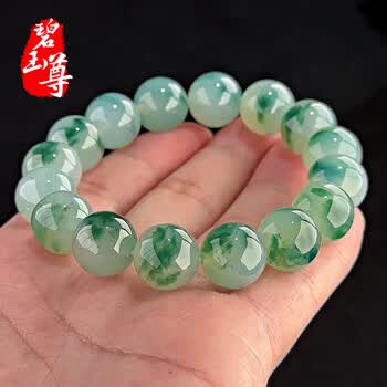 中国玉石珠　砡 玉翡翠手串型号规格- 京东