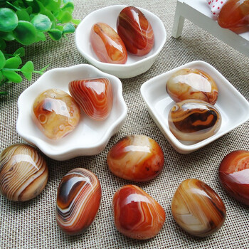 韩莹 南京雨花石原石 天然精品缠丝玛瑙石手上把玩件高档纪念品七夕节