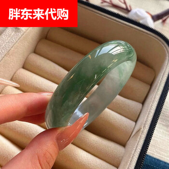 豆种翡翠飘花手镯型号规格- 京东
