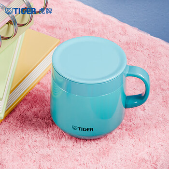 虎牌（TIGER）保温杯不锈钢双层真空办公咖啡杯子MCI-A28C-A湖绿色280ml