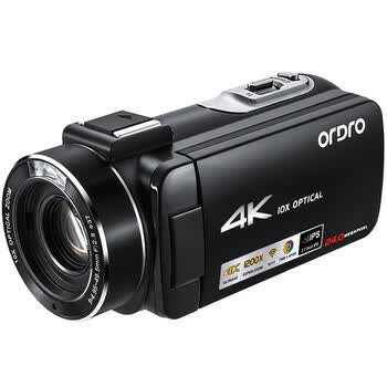 欧达（ORDRO）AC7 4K直播摄像机数码高清dv录像机专业vlog短视频摄影机家用旅游会议 1200倍动态变焦