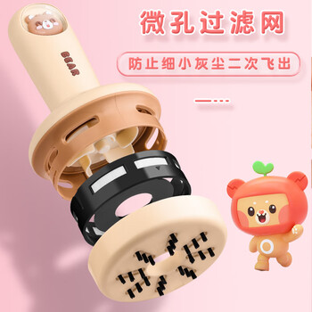 反转桌面清洁吸尘器学生用小型USB充电款迷你手持电动吸橡皮擦屑大吸力吸尘器 【粉色小兔款】+贴片