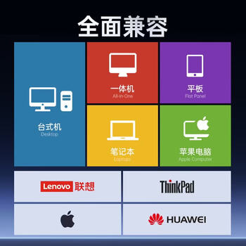 联想 8倍速 USB&Type-c双接口 DVD刻录机 外置光驱 移动外接光驱刻录机 DB95
