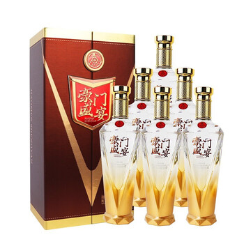 五粮液股份出品 五粮液豪门盛宴 52度浓香型白酒 豪门盛宴 晶宴500ml*