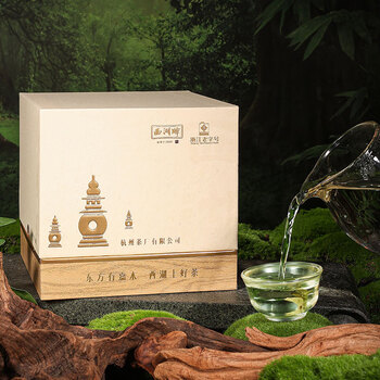 西湖2026新茶绿茶西湖龙井茶叶明前特级贰号200g纸包礼盒自己喝送礼品
