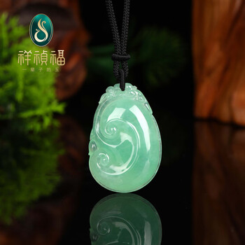 翡翠糯种满绿如意价格报价行情- 京东