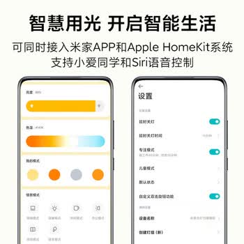 小米（MI）米家智能台灯 国A级全光谱护眼灯 4种模式防蓝光 语音调光 学习阅读床头工作书桌led灯 1S增强版