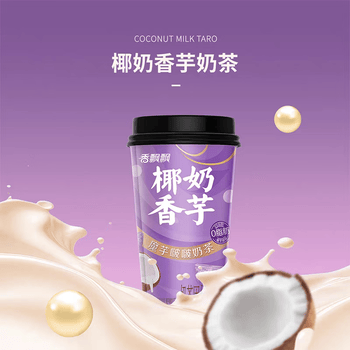 香飘飘脆啵啵奶茶3连杯装椰奶香芋