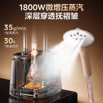 美的（Midea）【10档精熨】立式挂烫机/熨烫机35g/min大蒸汽家用烫衣服商用服装店专用团购礼物YGD20P5