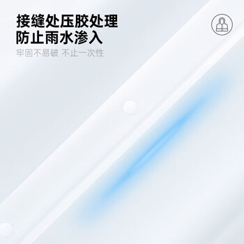 诺兰森迪成人雨衣半透明男女长款带帽加厚雨披一次性雨衣简约白色1件装