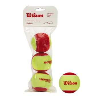 Wilson威尔胜儿童青少年训练网球 低压耐磨网球3只装