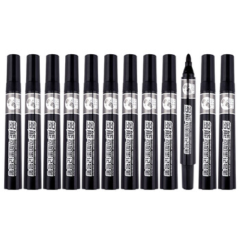 宝克（BAOKE）MP296 多能可加墨粗头记号笔物流笔大头笔 黑色 12支/盒