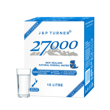27000新西兰进口饮用天然矿泉水 10L*1 整箱装 家庭健康饮用水 27000新西兰进口饮用天然矿泉水 10L*1 整箱装 家庭健康饮用水