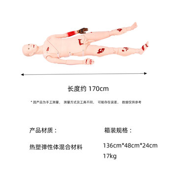 优模YOMO/H111野战基础伤情模拟人止血包扎训练模拟人自救互救模型战伤救护止血训练假人可定制
