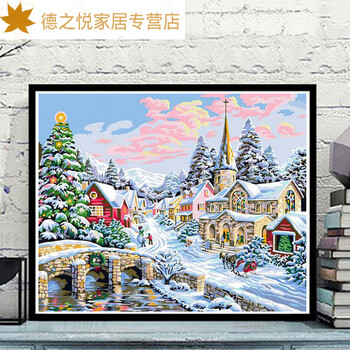 数字油画雪价格报价行情- 京东