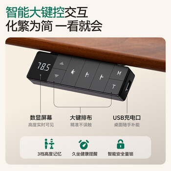 Brateck实木双电机电动升降桌电脑桌工作台站立式书桌办公桌子学习桌S5 Brateck实木双电机电动升降桌电脑桌工作台站立式书桌办公桌子学习桌S5