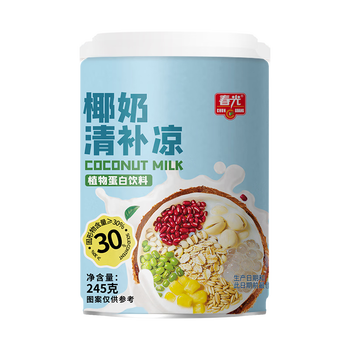 春光食品 海南特产 椰奶清补凉245g*6 代餐椰汁植物蛋白饮料箱装