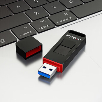 联想ThinkPlus 64GB固态优盘 USB3.2接口 指纹全盘保护 防泄密商务学习办公U盘 FU200 黑色