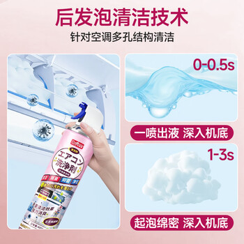 巨奇（JUQI）空调清洗剂家用空调内机外机清洁消毒剂搭空调清洗工具套装600ml