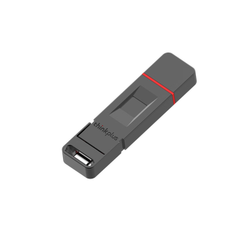 联想ThinkPlus 64GB固态优盘 USB3.2&Type-C手机电脑双接口 指纹保护 防泄密办公U盘 FU100 灰色