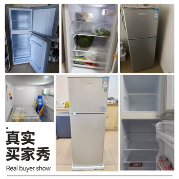 志高（CHIGO） 双门冰箱118升两门宿舍租房小户型家用冷藏冷冻小冰箱节能BCD-118A158JD银色 