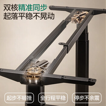 Brateck实木双电机电动升降桌电脑桌工作台站立式书桌办公桌子学习桌S5 Brateck实木双电机电动升降桌电脑桌工作台站立式书桌办公桌子学习桌S5