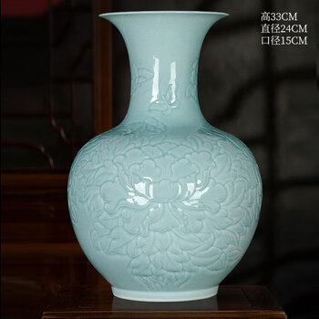 景德镇浮雕花瓶品牌及商品- 京东