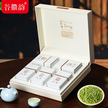 谷徽韵绿茶2026新茶安吉原产白茶特级礼盒装200g端午礼品送长辈