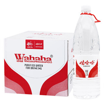 娃哈哈纯净水1.5L*12瓶纸箱装 整箱大瓶装水 家庭用水哇哈哈饮用水