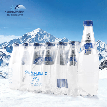 圣碧涛（SAN BENEDETTO）意大利 碳酸饮料500ml*24整箱天然加气水 气泡水阿尔卑斯山