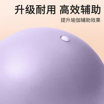杜威克迷你瑜伽小球普拉提排腹压加厚防爆瑞士健身弹力孕妇训练紫25cm